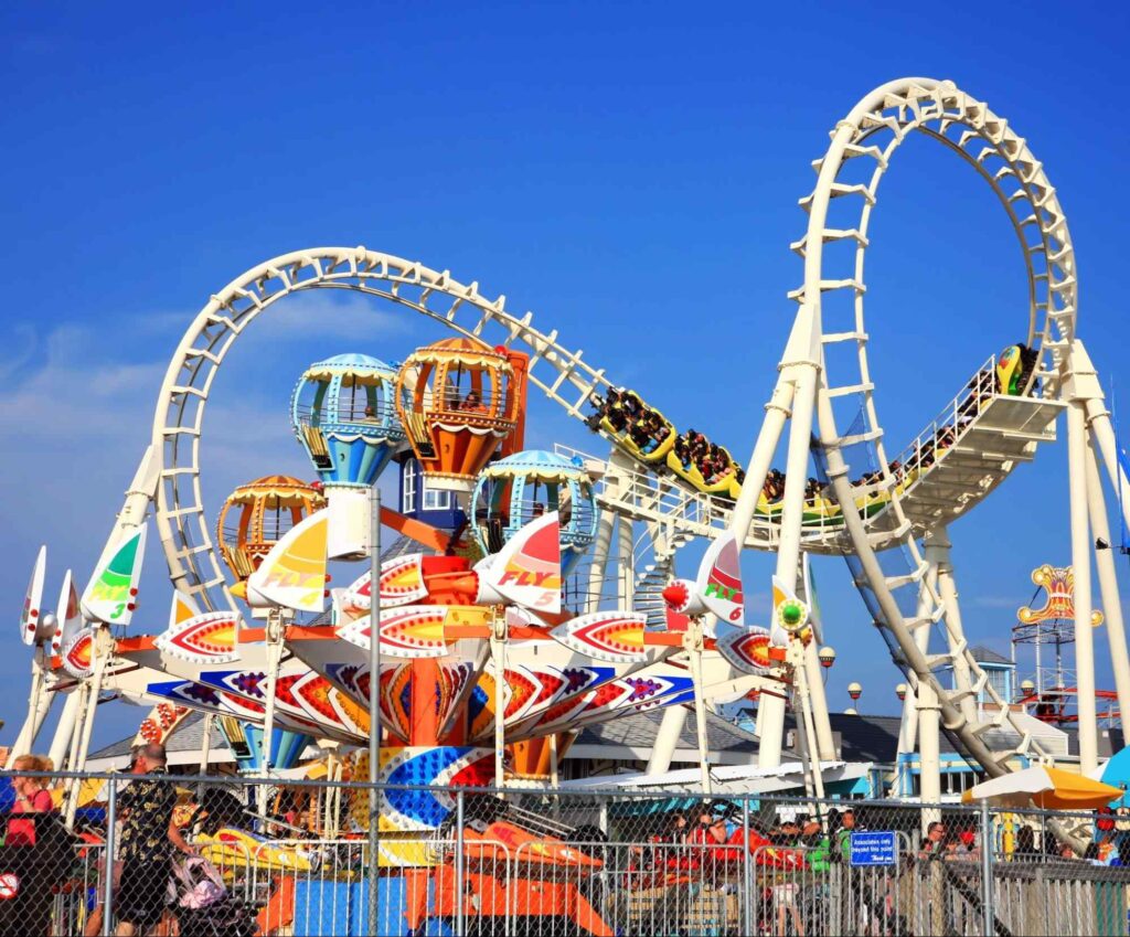 Parque de Diversão nas férias de julho