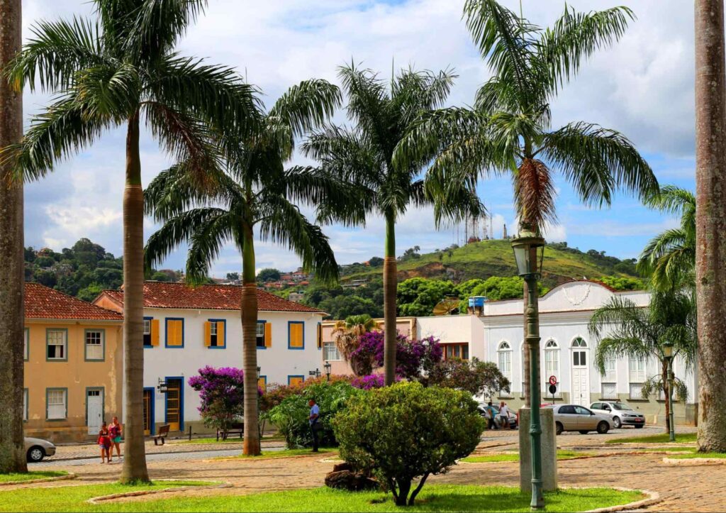 São João Del Rei, Minas Gerais:paisagem Com Vista Para Belas Casas